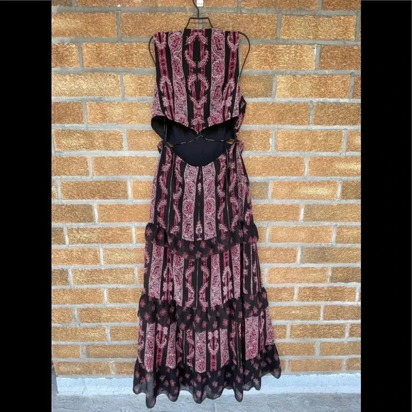 Avec Les Filles Rosie Tiered Maxi Dress size 10 - Picture 9 of 17